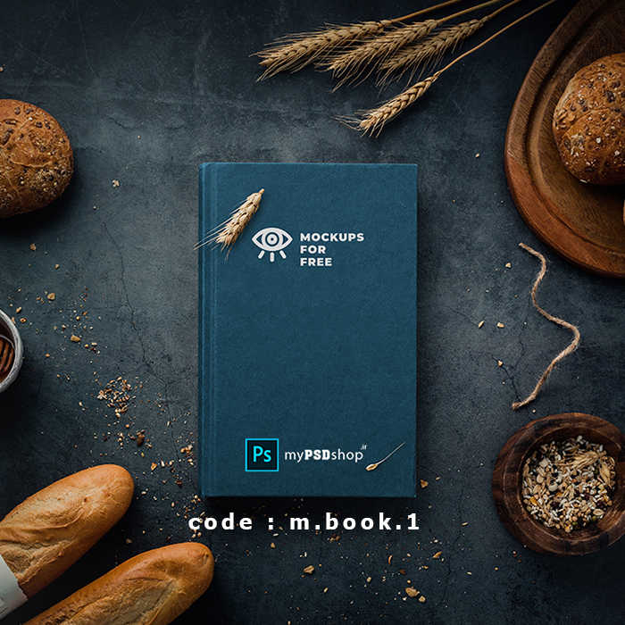 موکاپ کتاب در محیط آشپزخانه موکاپ کتاب در محیط آشپزخانه