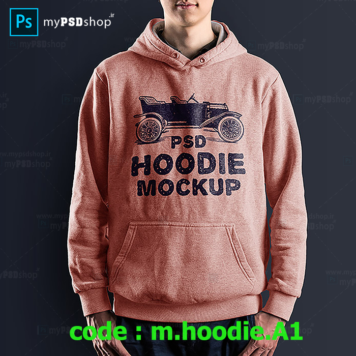 موکاپ سویشرت کلاهدار یا هودی m.hoodie.A1