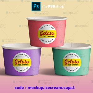 دانلود موکاپ موکاپ ظرف بستنی mockup.icecream.cups1