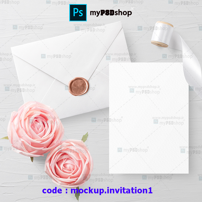 دانلود موکاپ کارت دعوت و پاکت mockup.invitation1