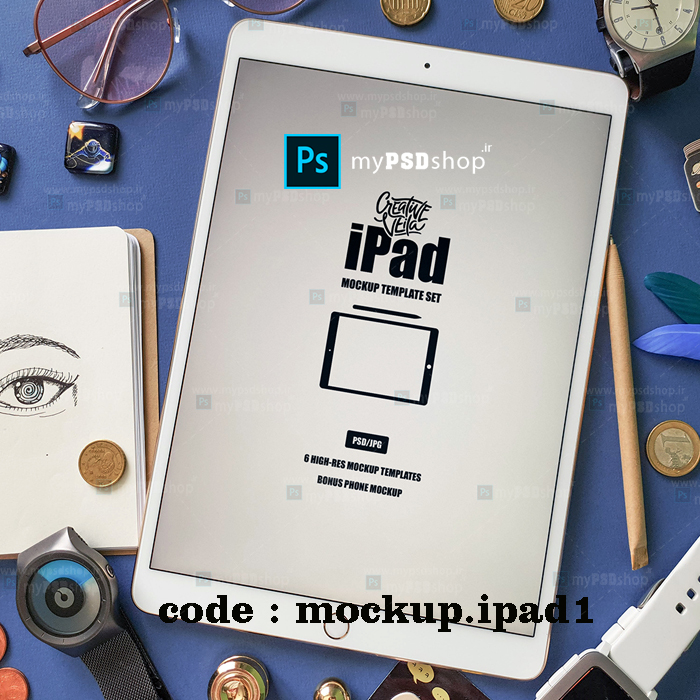 دانلود رایگان موکاپ موبایل و آی پد mockup.ipad1