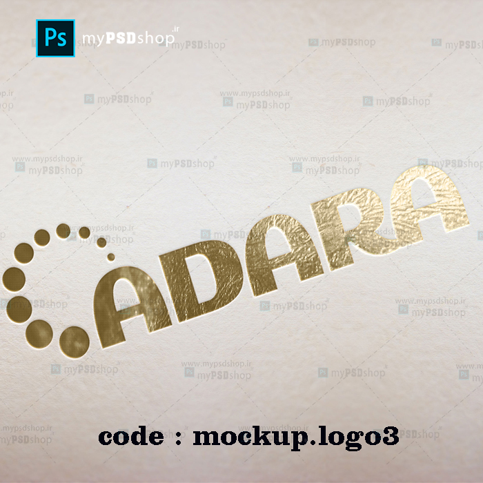 دانلود رایگان موکاپ لوگو طلایی روی مقوا mockup.logo3