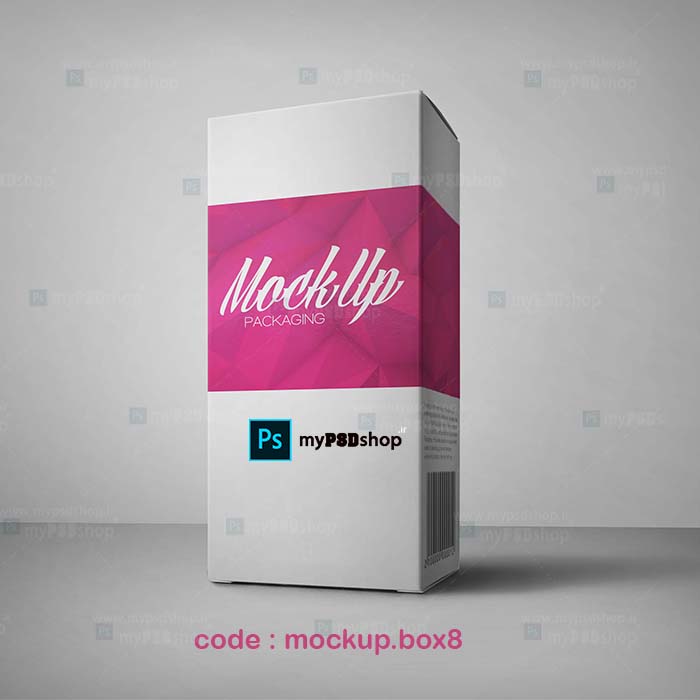 دانلود موکاپ کارتن و جعبه بسته بندی mockup.box8