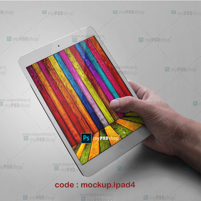 دانلود موکاپ تبلت و آی پد در پنج حالت مختلف mockup.ipad4