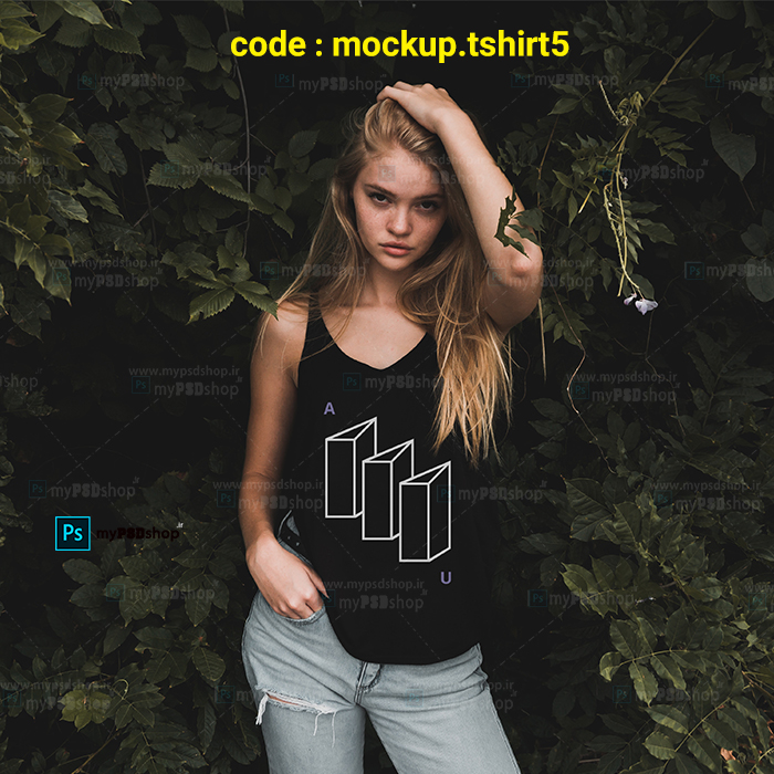 دانلود موکاپ تیشرت دخترانه mockup.tshirt5