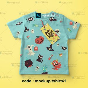 دانلود موکاپ لباس شاد بچگانه mockup.tshirt41