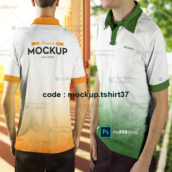 دانلود موکاپ تیشرت پسرانه در پنج مدل مختلف mockup.tshirt37